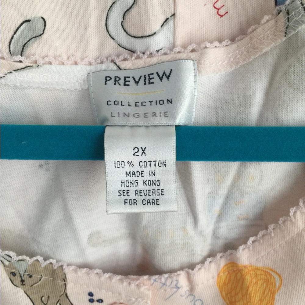 🆕Nordstrom | Cat Lover 2 Piece PJ Set Shorts Top - Picture 4 of 6